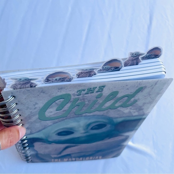 NWOT Star Wars The Mandalorian Baby Yoda - Spiral Journal Notebook w/ Bookmarks - Picture 3 of 16